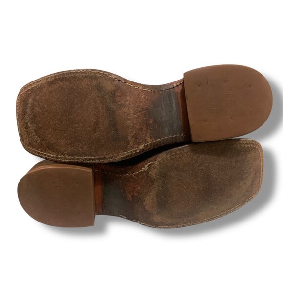 Justin BRL313 Women's Bent Rail Western Boot Black Burnished Calf Foot Size 8B - Picture 9 of 10